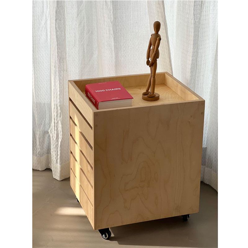 桦木海洋板多层抽屉斗柜简约现代网红客厅靠墙五斗柜收纳柜储物柜