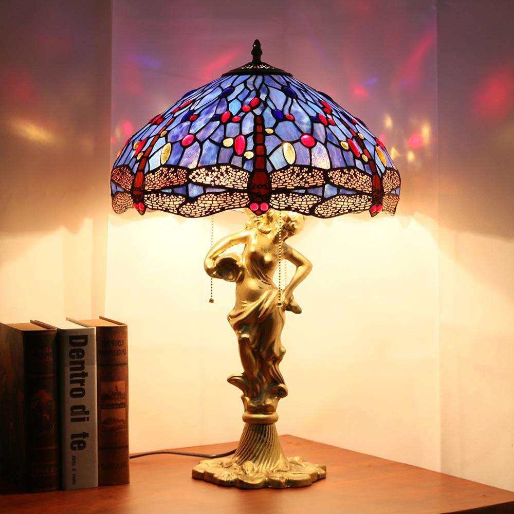 美式创意装饰灯客房床头读书写字护眼新款帝凡尼蜻蜓台灯,鲜花速递/花卉仿真/绿植园艺,割草机/草坪机,淘宝优惠券,粉丝福利购,淘宝优惠卷