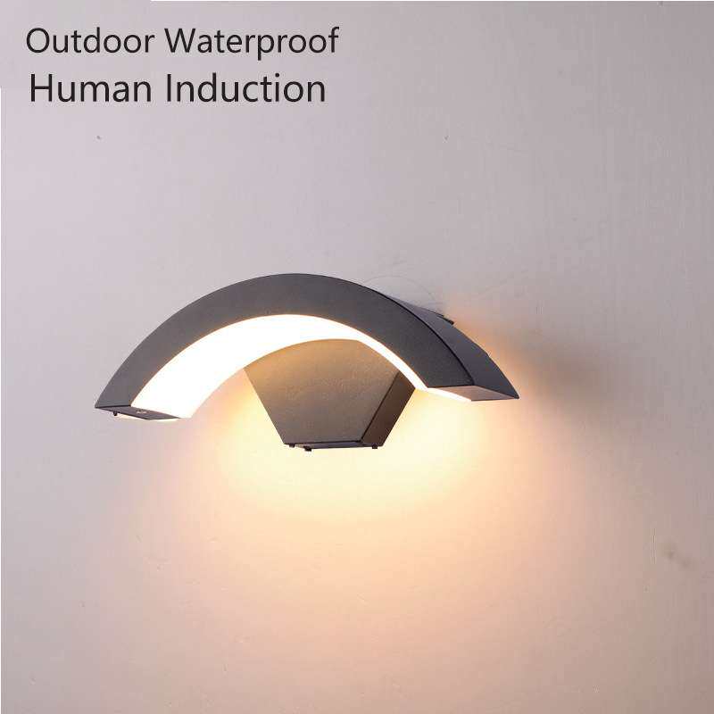 三知LED壁灯桥型光感人体感应30秒自动熄灭楼梯过道客厅书房壁灯