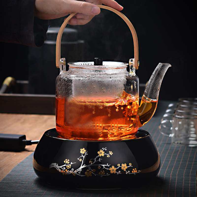 无声无风扇超静音电陶炉煮茶迷你小型电磁家用玻璃铁壶泡茶炉
