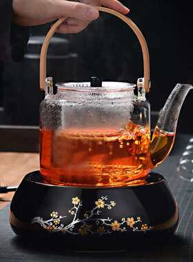 无声无风扇超静音电陶炉煮茶迷你小型电磁家用玻璃铁壶泡茶炉