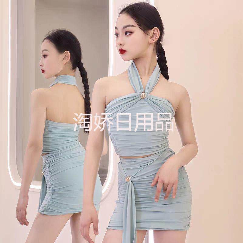 2025舞服新款春夏季拉丁舞女童专业练功高级演出舞蹈套装发完