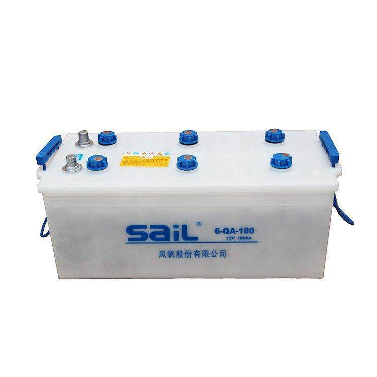 风帆蓄电池6-QA-180/12V/180AH加液式水电池适用船舶柴油发电机组