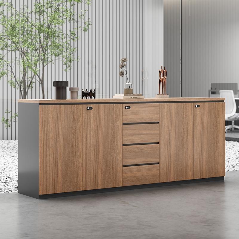 办公室文件柜矮柜资料柜木质隔断储物打印机置物收纳柜花槽柜