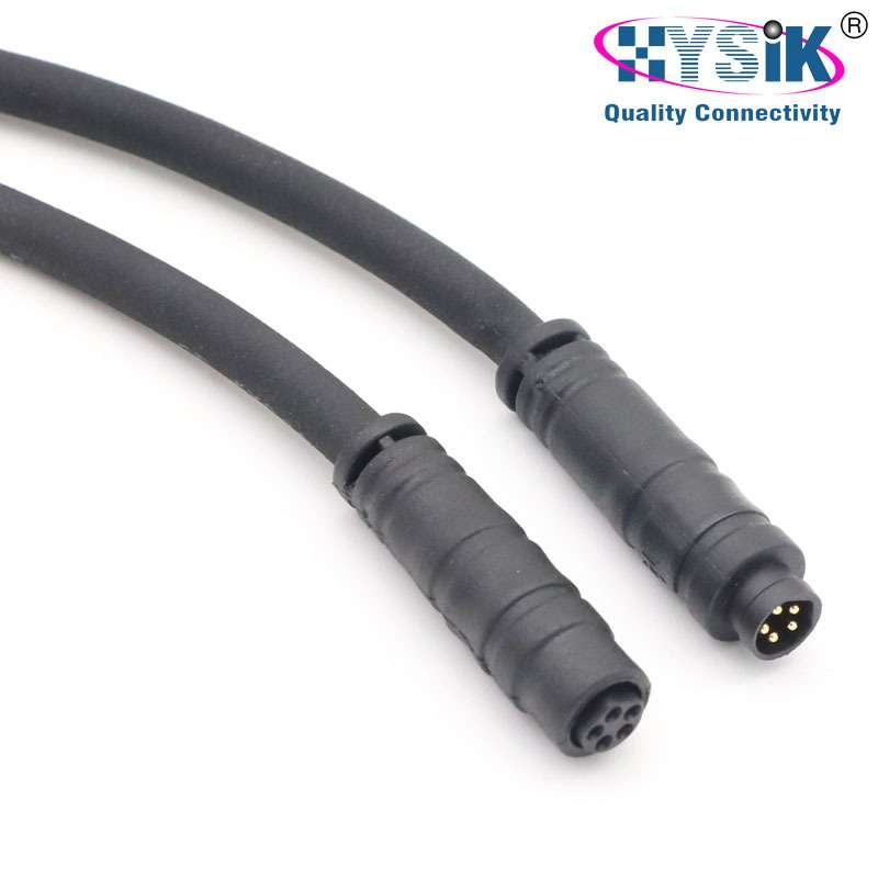 interroll M8连接器 4芯5芯 针式孔式插头卡扣物流分练设备插头