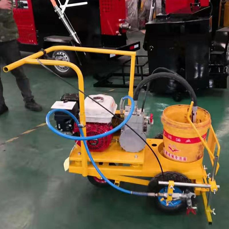 手推式市政公路标线车车位马路划线设备马路虚实线路况标线画线机