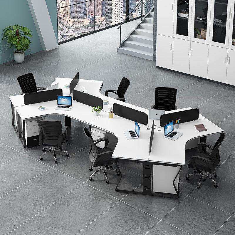 职员办公桌简约现代3/6人位屏风隔断工位卡座创意组合员工电脑桌