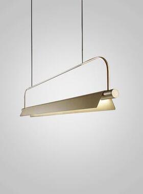 现代简约艺术轻奢餐厅LED吊灯工业风餐饮吧台样板房书房时尚吊灯