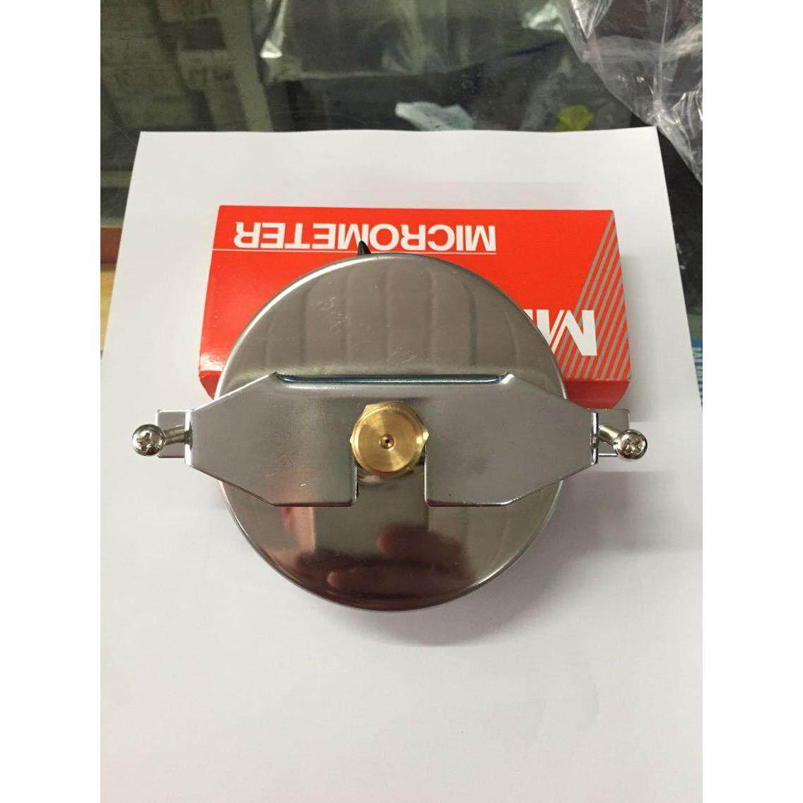 100MM轴向后带固定螺丝 2.5MPA 25KG 充油耐震压力表3/8螺纹