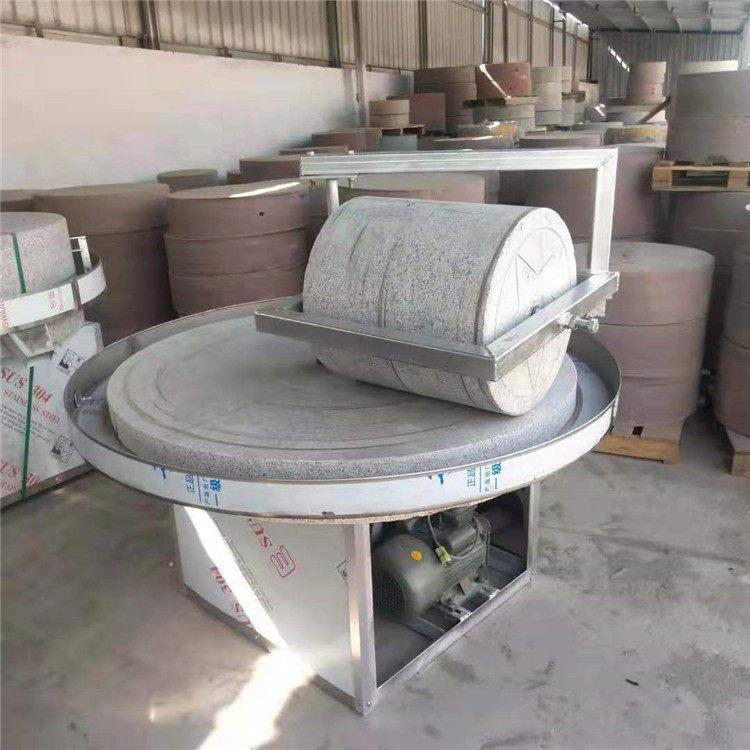 石碾面粉加工设备 电动磨小麦粉艾绒机械 在家自己磨面粉