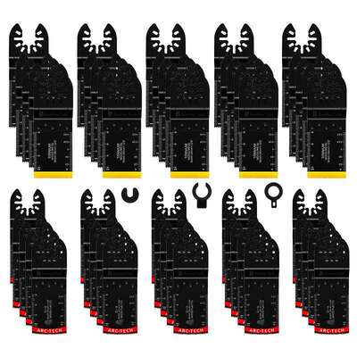 50pcs混合万用宝锯片套装摆动锯片电动工具配件切割铁钉铝板铁皮