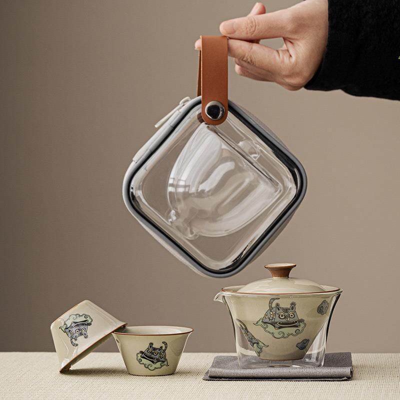 如虎添翼旅行茶具套装单人户外便携式小泡功夫陶瓷快客杯一壶二杯,鲜花速递/花卉仿真/绿植园艺,割草机/草坪机,淘宝优惠券,粉丝福利购,淘宝优惠卷