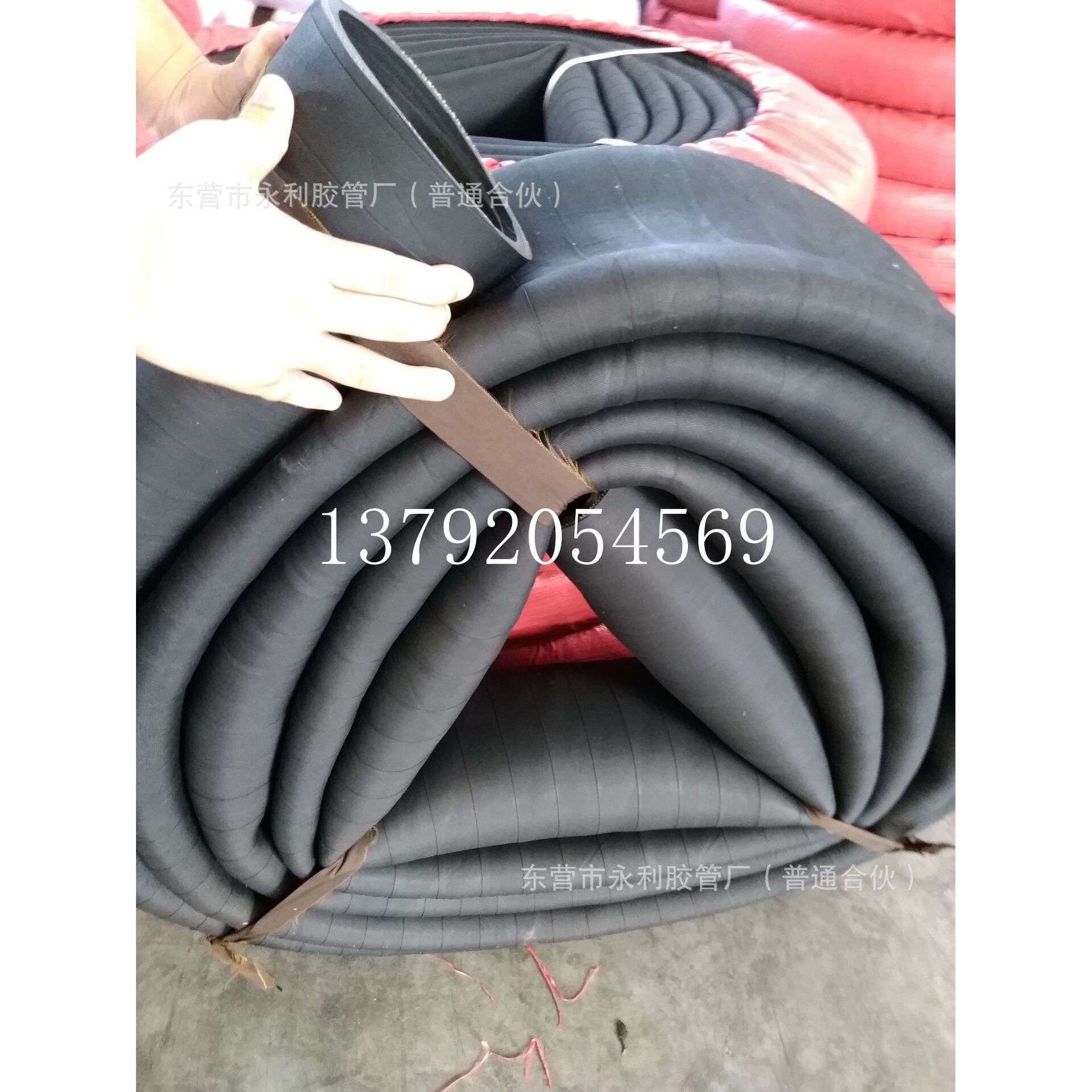 3寸4寸高压耐磨橡胶泥浆管 75mm102mm夹布泥浆胶管 高压泥浆管