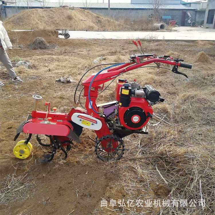 土豆魔芋种植开沟培土机大马力手扶管理机大葱大姜封沟起垄覆土机