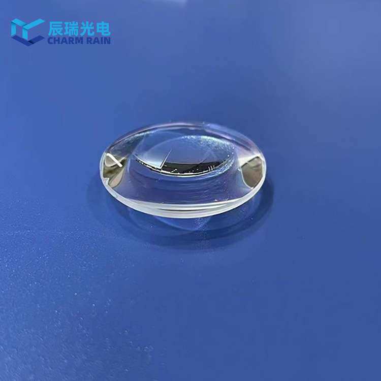 红外单晶CAF2平凸透镜D=25.4mmF=75mm光学透镜用于红外热成像仪