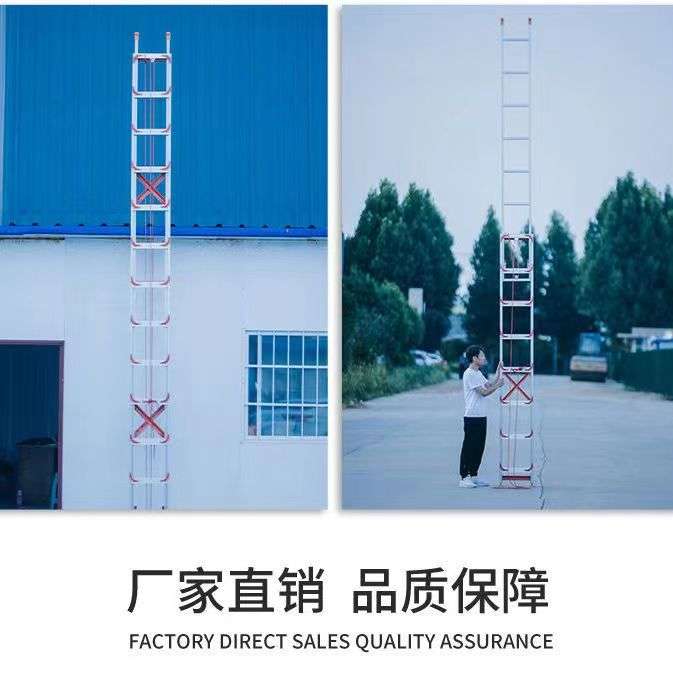 伸缩梯子直梯加厚铝合金升降梯子家用梯阁楼梯登高梯单面工程梯子