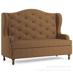 跨境 布艺沙发小户型卧室公寓出租房双人服装店铺小沙发