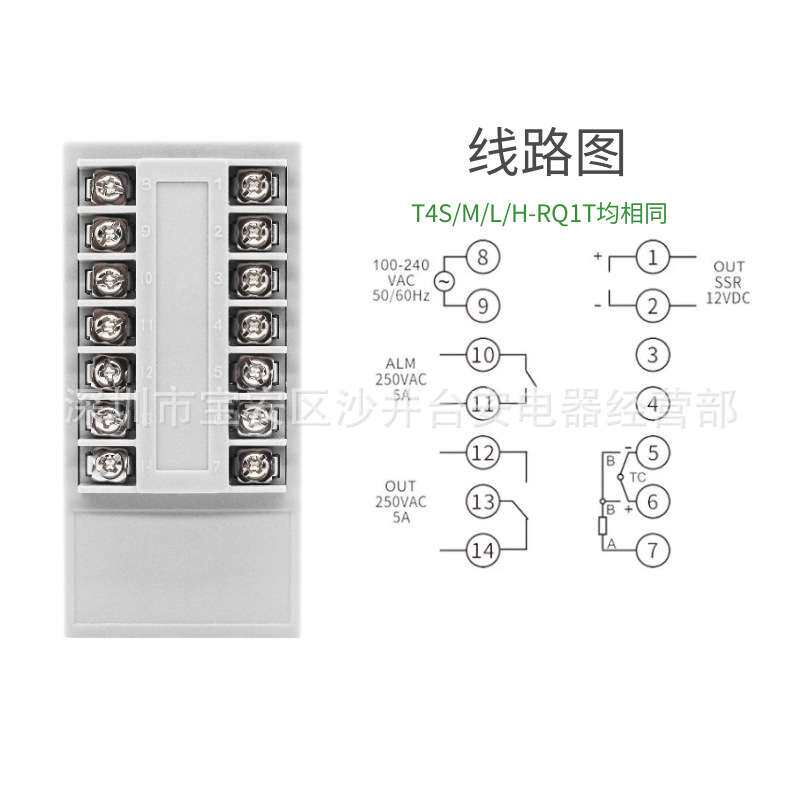 原装GKG温控器温度控制仪器TC4S/M/L/H-RQ1T继电器固态双输出PID