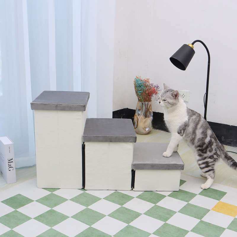 宠物三阶爬梯猫窝拉链款猫台阶防滑大号狗梯子 可变二阶猫咪,3C数码配件,USB灯,淘宝优惠券,粉丝福利购,淘宝优惠卷