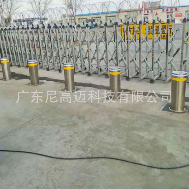 学校酒店液压升降柱地桩自动伸缩路桩广场学校阻路障防恐成品车挡