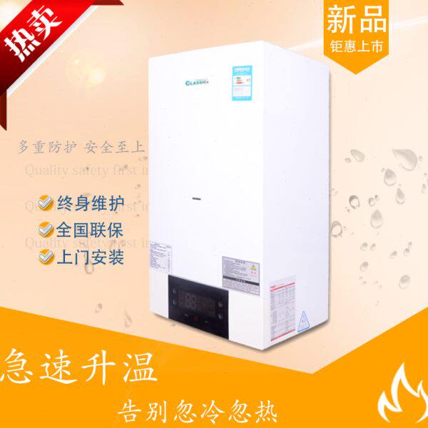 百典燃气锅炉 热水器 壁挂炉 采暖炉地暖 取暖洗浴两用管道煤气