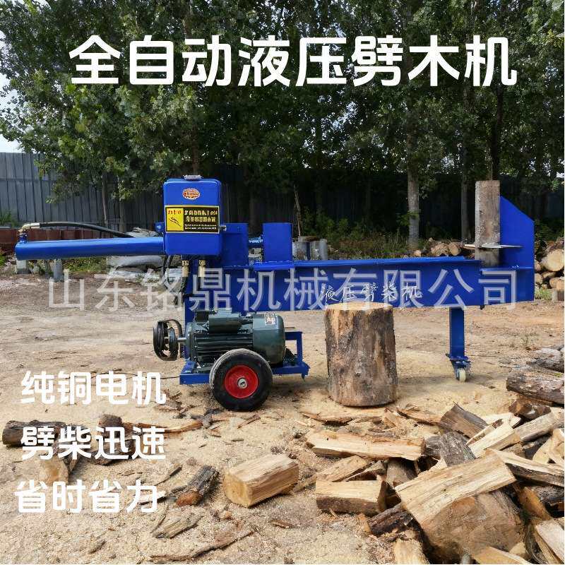电动家用液压劈材机220V劈圆木硬木头砍柴破柴机干湿两用劈材神器