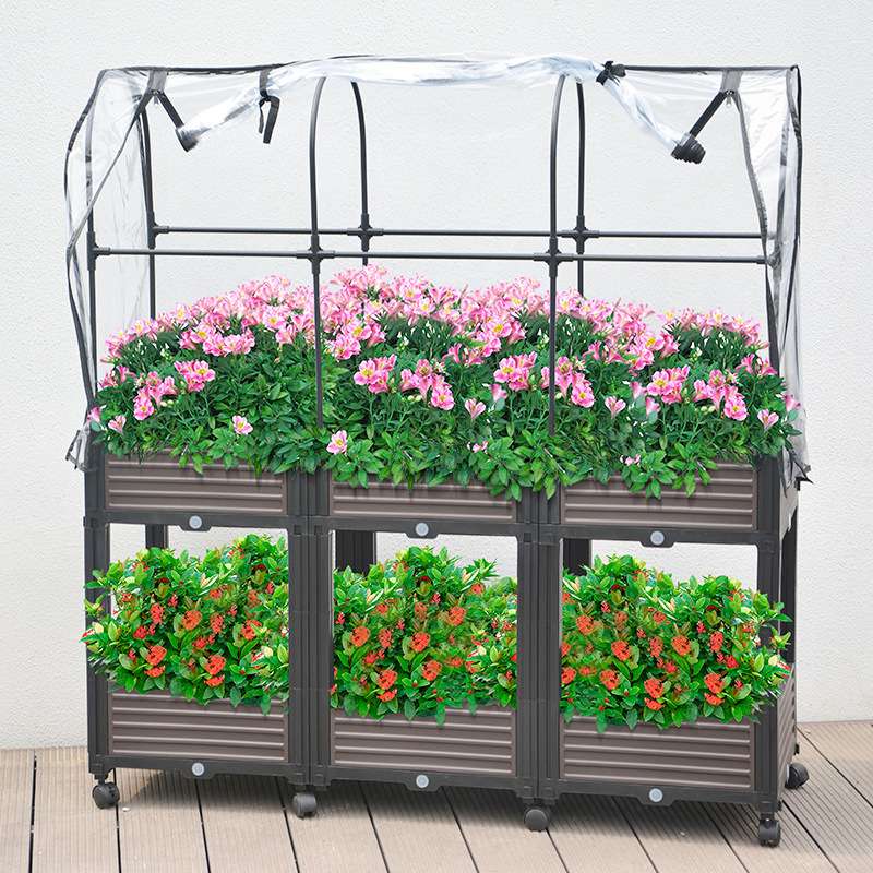 枝晓 种植箱小暖棚爬藤架花房花箱冬季蔬菜植物户外过冬种菜温室