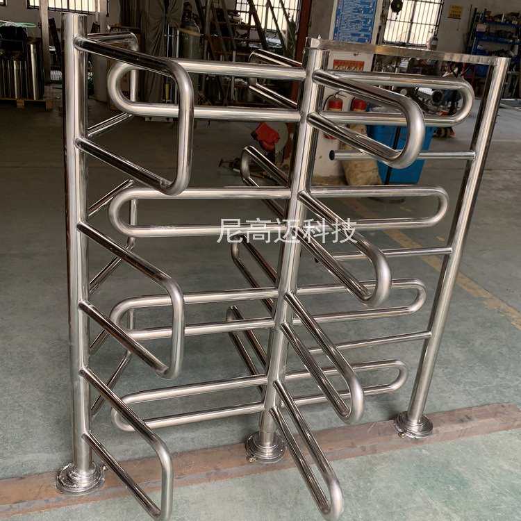 超市单向感应门 商场入口单向禁行器 四层栏杆单向十字转闸半高门