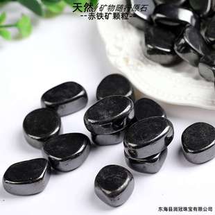 厂家 天然赤铁矿水晶碎石 矿物矿石消磁把玩件