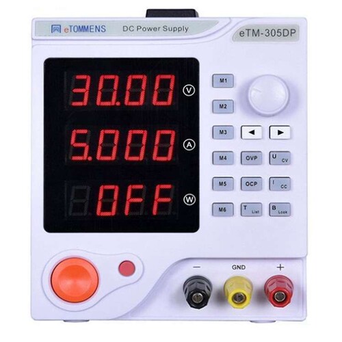 同门eTM-303DP可编程直流四位数显稳压电源 0-30V 0-3A 线性电源