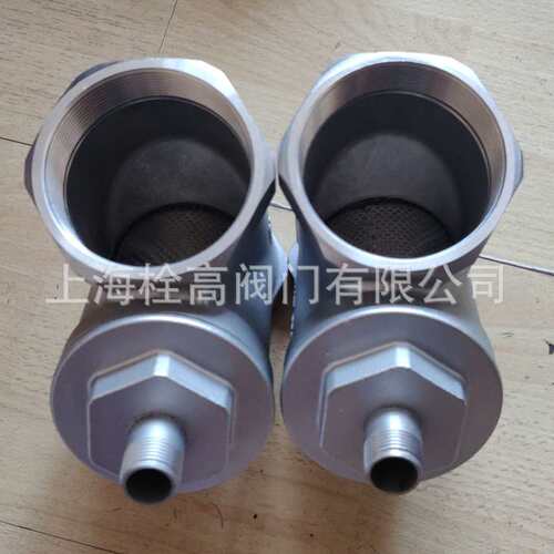 排污口Y型不锈钢过滤器 在线排污Y型过滤器 三口Y型过滤器D15-100