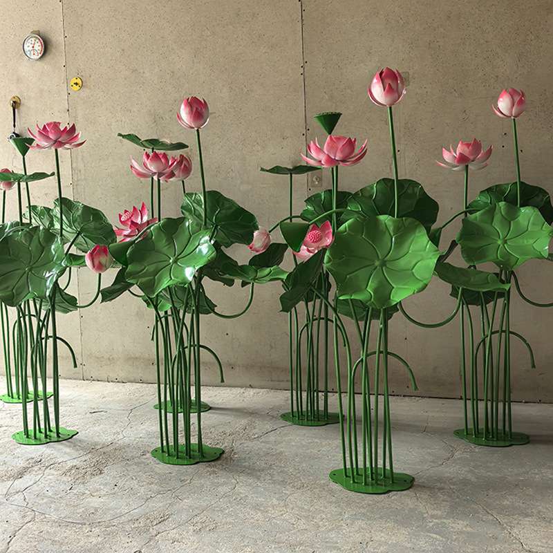 婚庆道具铁艺莲叶现场创意花叶舞台引布置拍照摄影道具莲花路婚礼