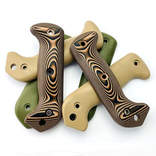 kabar 卡巴bk2刀柄G10复合材料 卡巴刀柄制作G10直刀手柄