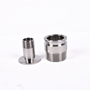 304卫生级不锈钢快装外丝卡箍外快装外丝接头卡盘内接外螺纹接头