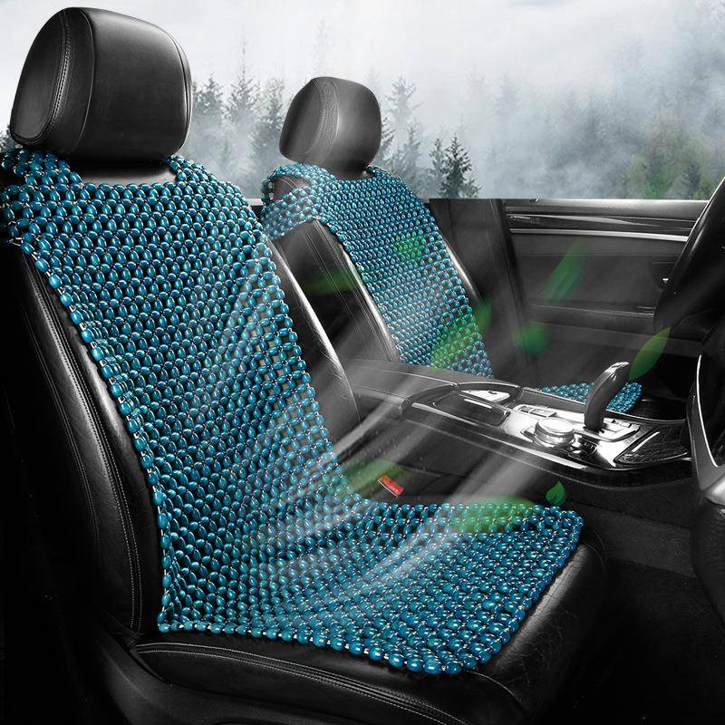 木珠汽车坐垫夏季制冷凉垫通风透气单片靠背三件套夏天小珠子