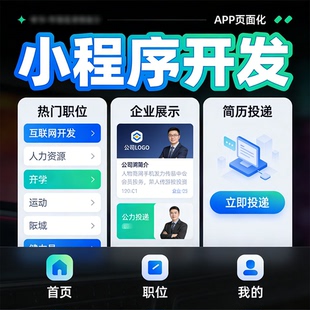 求职招聘 APP开发定制 人力资源信息展示 小程序手机 APP软件制作