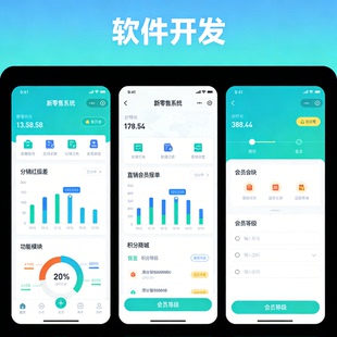 新零售系统开发 分销级差直销 会员报单积分商城 小程序软件定制