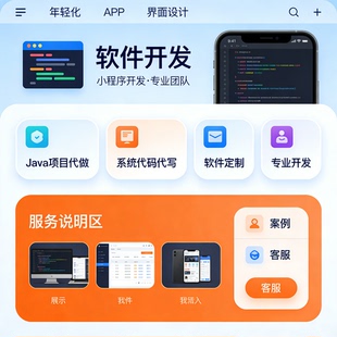 计算机程序设计 Java项目系统代码 编程辅导 软件定制 小程序开发