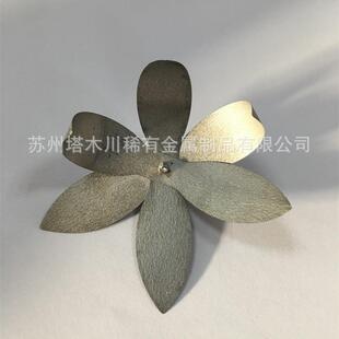 金属花钛镍合金花朵NiTi记忆合金片 双向记忆哈气花 36度展开