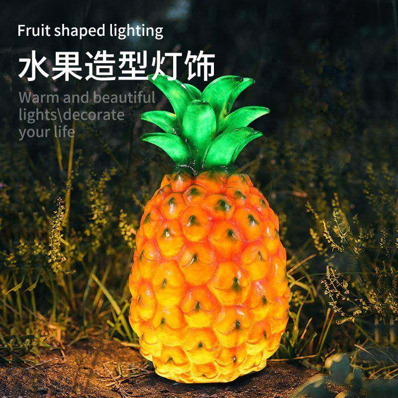 户外玻璃钢雕塑发光led庭院灯仿真绿植火龙果室外公园装饰景观灯