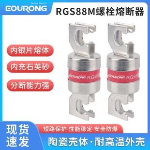 250A 熔断器RGS88M 200A 100A圆管螺栓连接熔芯80A 315A低压 415V