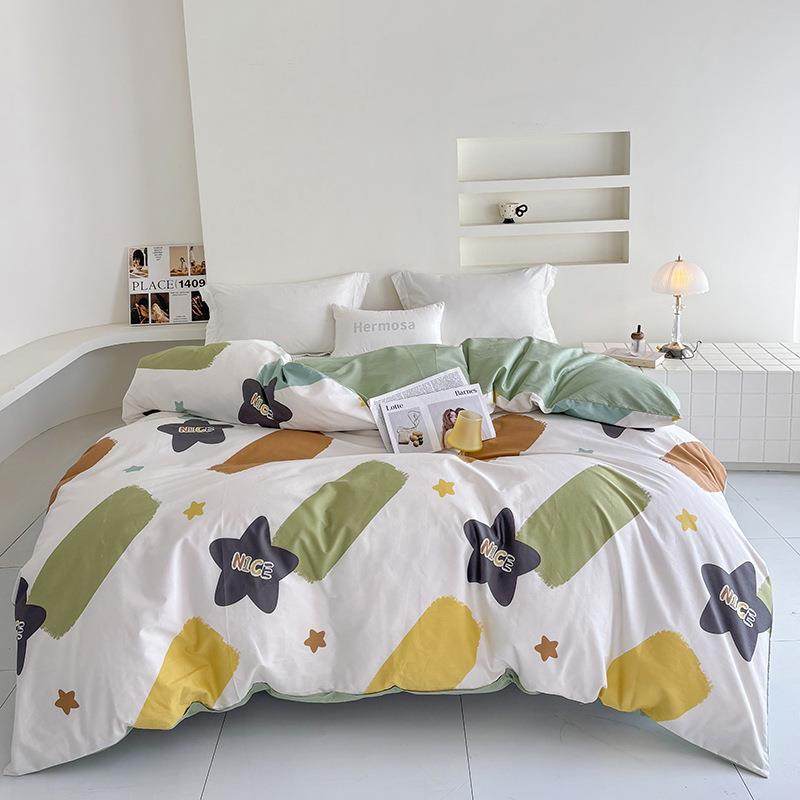 2025新款全棉被套四季款纯棉印花13376单品纯棉被套