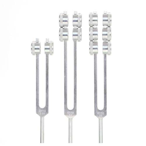 铝制音叉OTTO Tuner fork -64HZ,32HZ,128HZ加权调谐叉带槌三件套