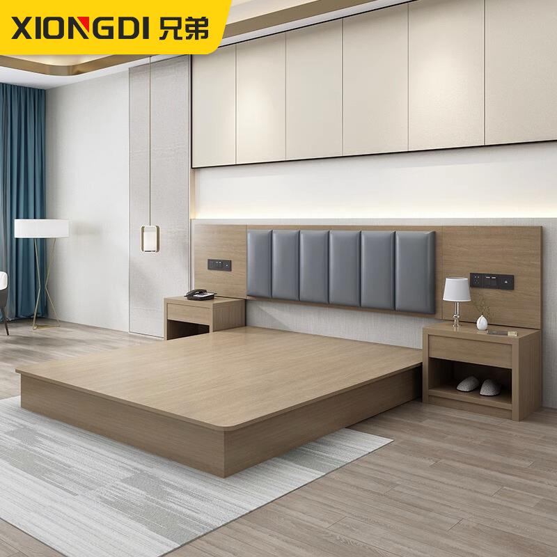 宾馆床酒店家具标间全套民宿快捷旅馆公寓单双人床民宿客房专用床