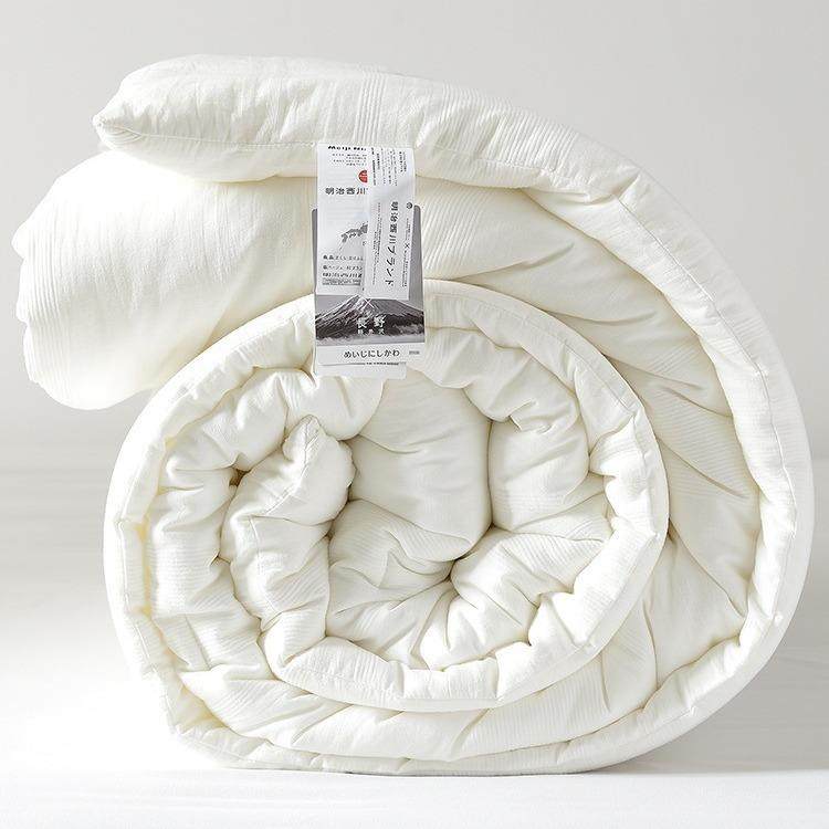 明治西川A类纯棉被子被芯四季通用双人棉被加厚保暖冬被春秋被