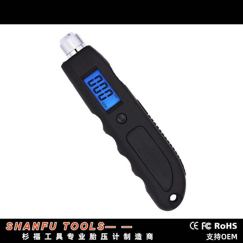 高精度汽车轮胎数显胎压计 车载胎压监测表 夜光显示汽车胎压表