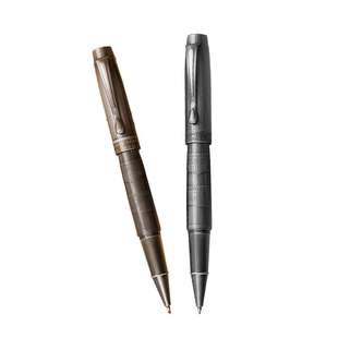 金属中性笔重手感签字铜杆磨砂质感雕花腐蚀重工艺商务签名笔