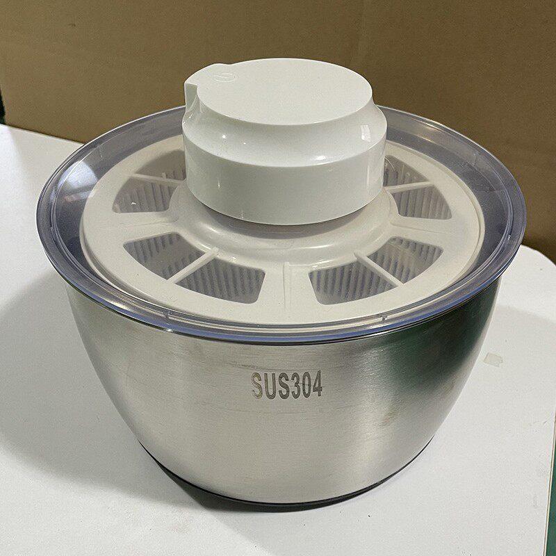 不锈钢电动蔬菜脱水器厨房用品沥水篮电动甩干器不锈钢打蛋盆