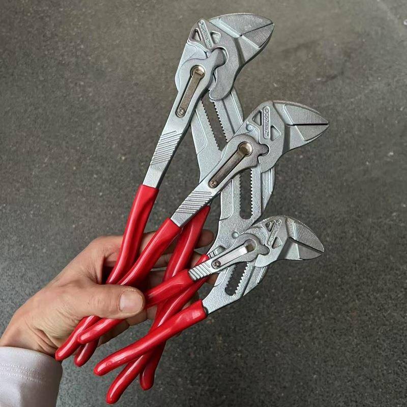 新款快速水泵钳鹰嘴水管钳子多功能按压夹持大开口水暖家用工具钳