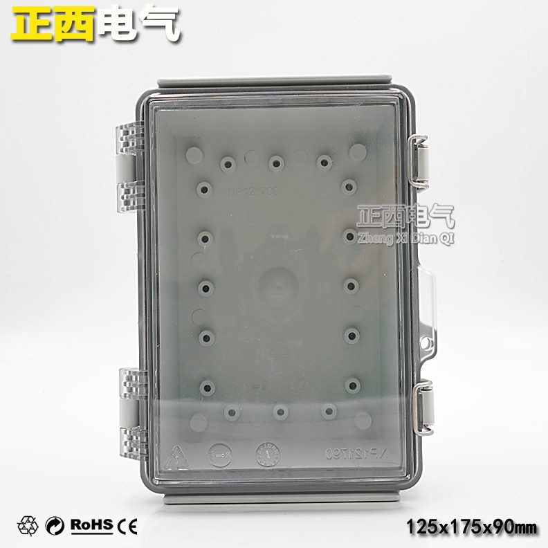 5透明盖不锈钢接线**912塑料75箱扣电气箱PC料1密封盒0合页防水箱